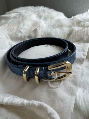 Sezane Thelma Brown Suede Belt with Twisted Gold Buckle EUC Sezane | Accessories | Sezane Thelma Belt 75 Black Suede Cow  main image 3